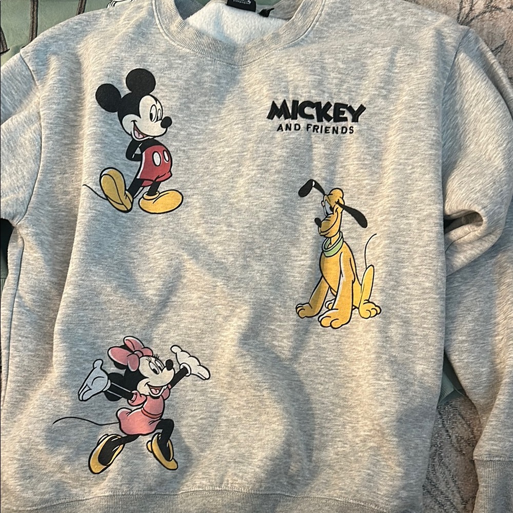 Mickey and Friends Gray Sweater